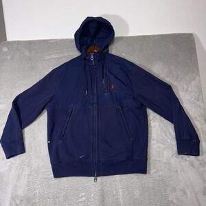 Polo Ralph Lauren Jacket Mens Large Long Sleeve Full Zip Pockets Outdoors